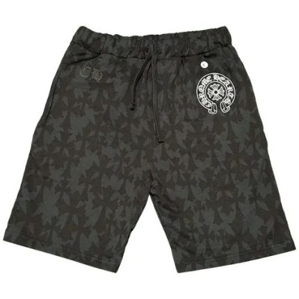 Chrome Hearts Cemetery Cross Sweatshorts Black